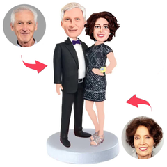 Formal Business Couple Custom Bobblehead