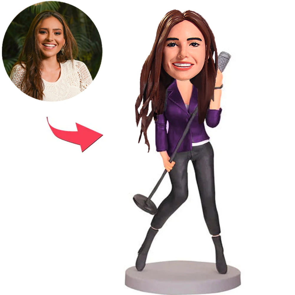 Custom Bobbleheads Female Singer
