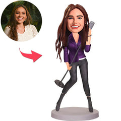 Custom Bobbleheads Female Singer