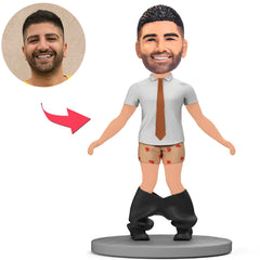 Man Taking Off Pants Custom Bobbleheads