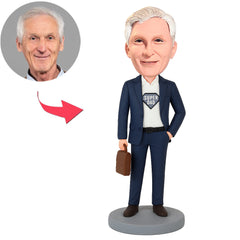 Super Dad Carrying Bag Custom Bobbleheads