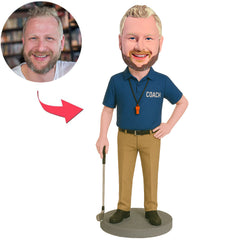 Golf Coach Wear Whistle Custom Bobbleheads
