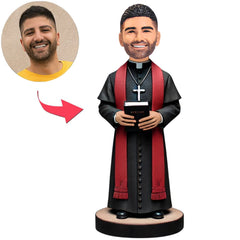 Priest in Black Suit Custom Bobbleheads