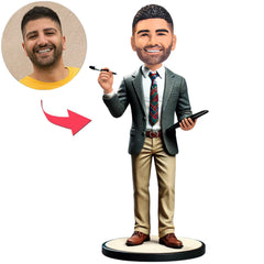 Male University Professor Custom Bobbleheads