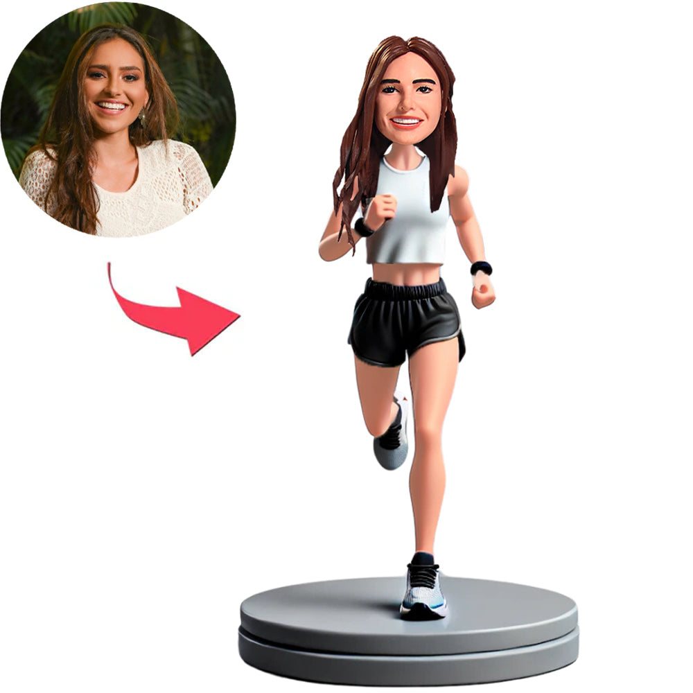 Running Woman Custom Bobbleheads