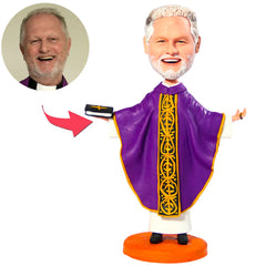 Purple Costume Priest Custom Bobbleheads