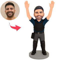 Baseball Umpire Wearing Protective Gear Custom Bobbleheads