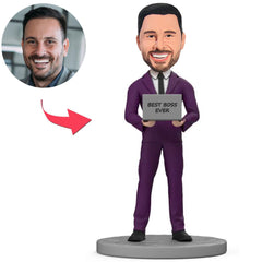 Best Boss Ever with Laptop Custom Bobbleheads