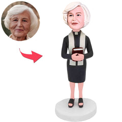 Female Teacher Holding Book Custom Bobbleheads
