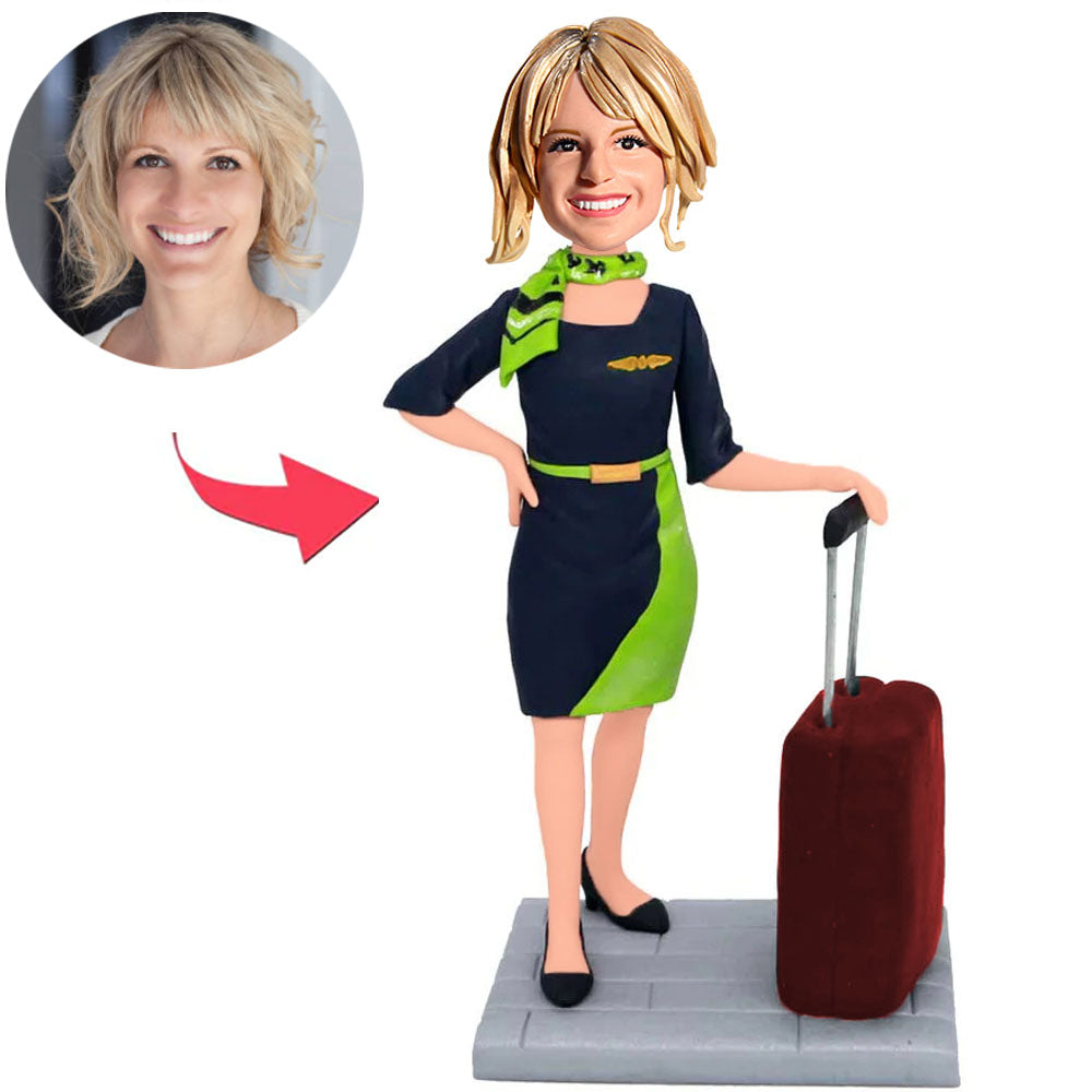 Beautiful Stewardess Custom Bobbleheads