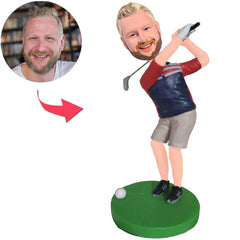 Golfer Man Custom Bobbleheads