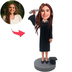 Custom Bobbleheads Happy Graduation Girl