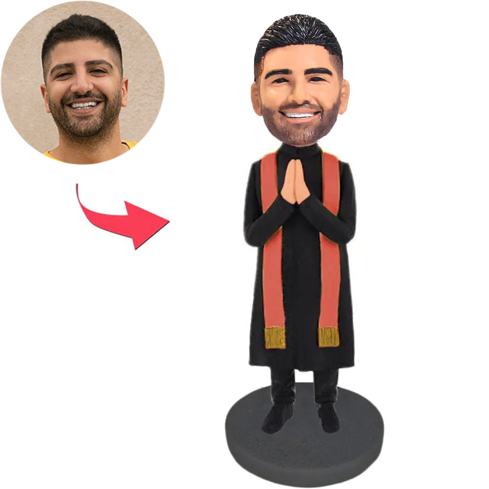 Man in Prayer Pose Custom Bobbleheads