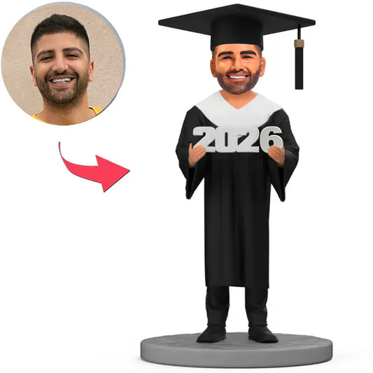 Happy Graduation 2026 Man Custom Bobbleheads