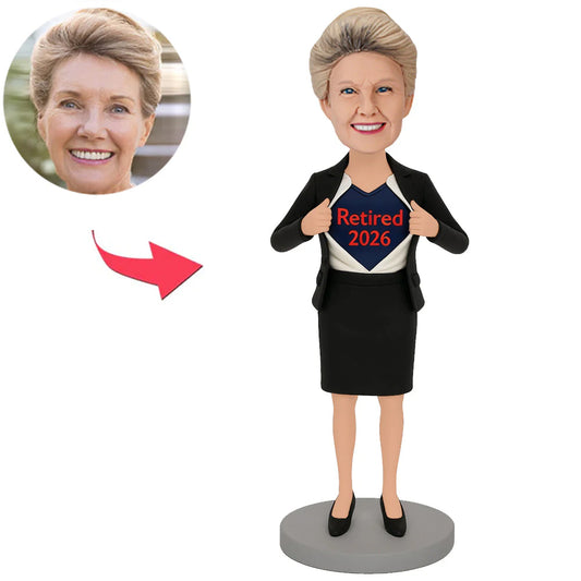 Super Business Woman Retired 2026 Custom Bobbleheads