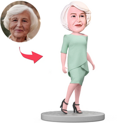 Green Suit Mom Custom Bobbleheads