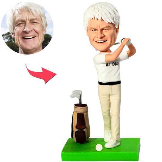 #1 Golfer Dad Custom Bobbleheads