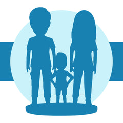 Fully Customizable 3 person Custom Bobbleheads
