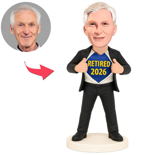 Super Business Man Retired 2026 Custom Bobbleheads
