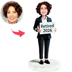 Retired 2026 Business Woman Custom Bobbleheads