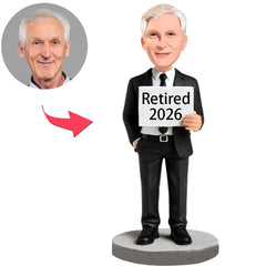 Retired 2026 Business Man Custom Bobbleheads