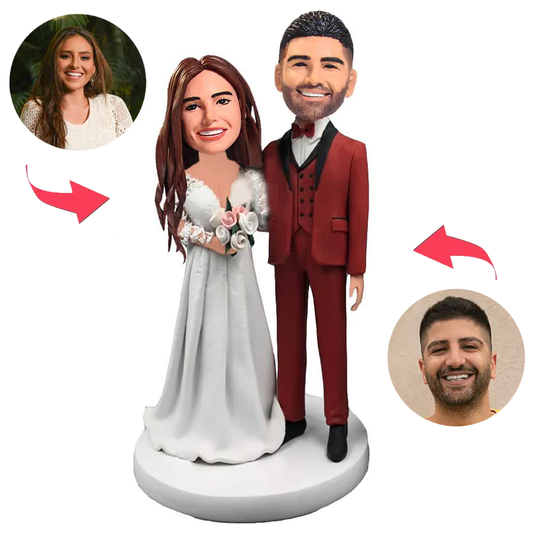Wedding Clothing Couple Custom Bobblehead