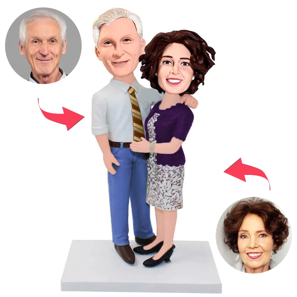 Business Old Couple Custom Bobbleheads