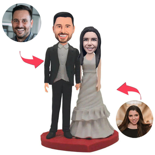 Happy Love Couple Custom Bobblehead