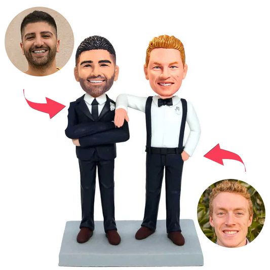 Groomsmen and Bridegroom Custom Bobblehead