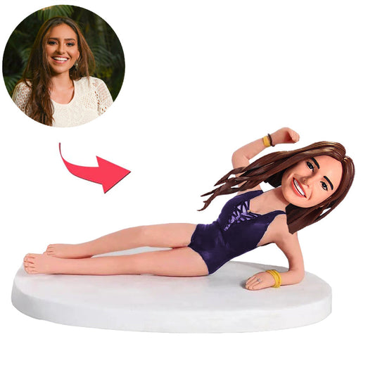 Lying Down Sexy Woman Custom Bobbleheads