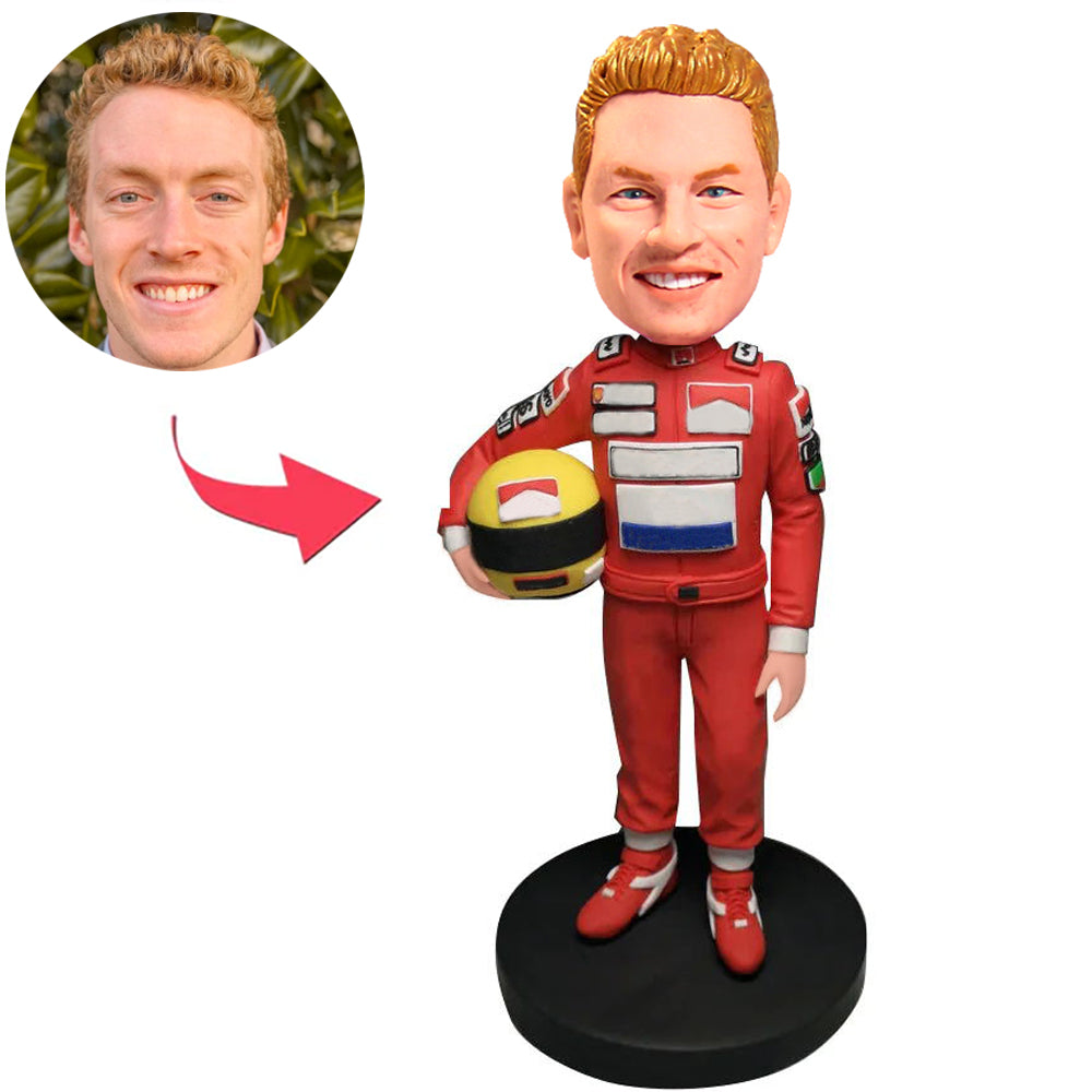 Red Suit Racer Custom Bobbleheads