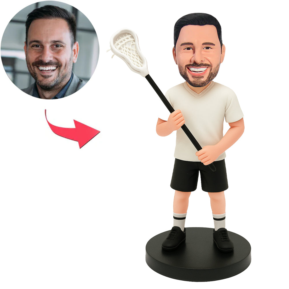 Man Playing Cricket Custom Bobbleheads