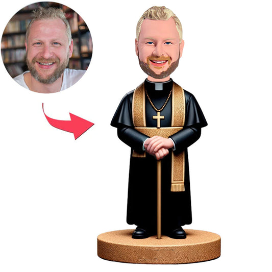 Priest with Cane Custom Bobbleheads