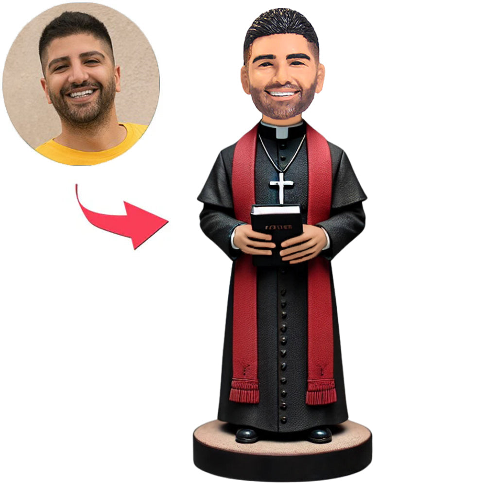 Priest in Black Suit Custom Bobbleheads