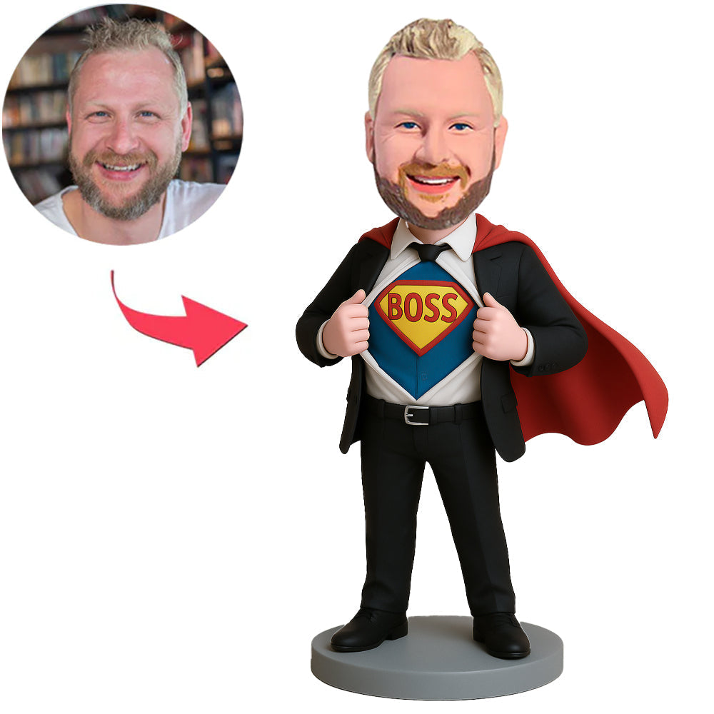 Super Boss with Cape Custom Bobbleheads