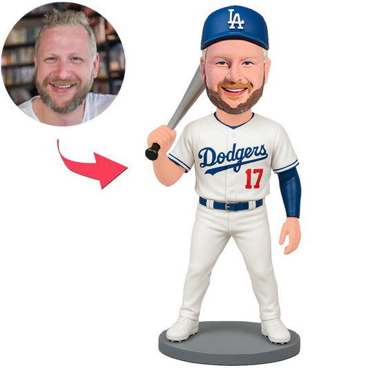 Dodgers Number 17 Baseball Player Custom Bobbleheads