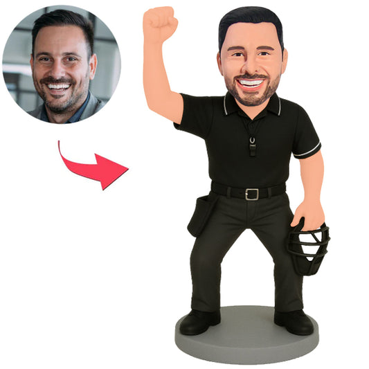 Baseball Umpire with Mask Custom Bobbleheads