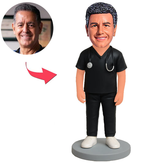 Doctor in Black Suit Custom Bobbleheads