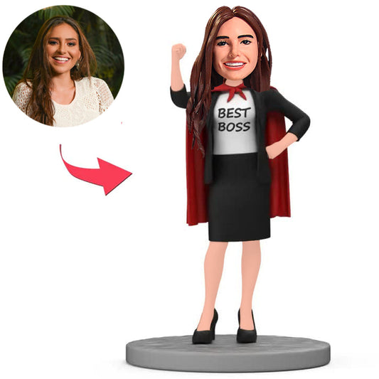 Best Female Boss Wearing Cloak Custom Bobbleheads