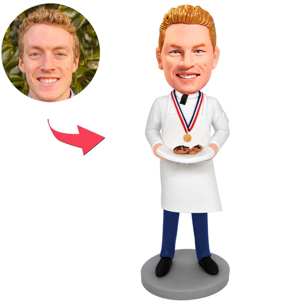 Chef with Medal Custom Bobbleheads