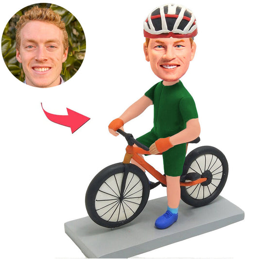 Knight in Green Suit Custom Bobbleheads with Hat