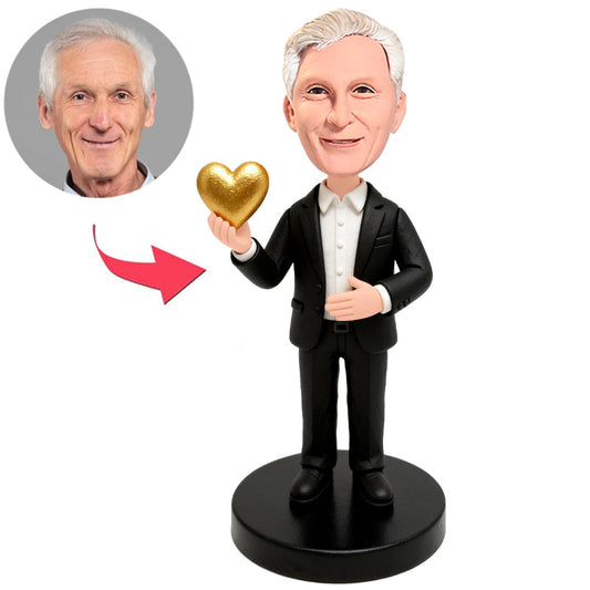 Man With Golden Heart Custom Bobbleheads