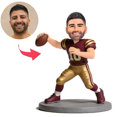Football Player Pitching Custom Bobbleheads