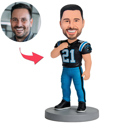 Carolina Panthers NO. 21 Football Players Custom Bobbleheads