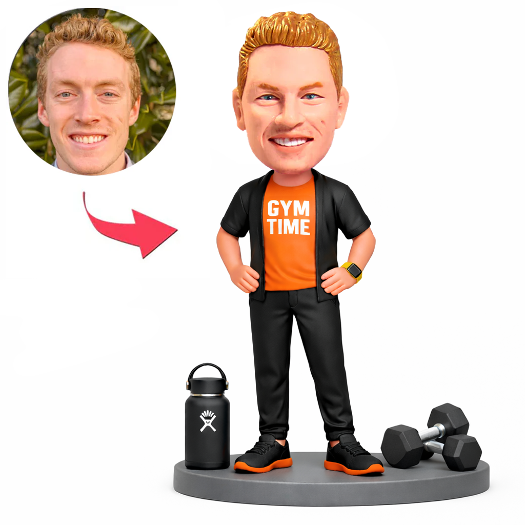 Male Fitness Trainer Custom Bobbleheads