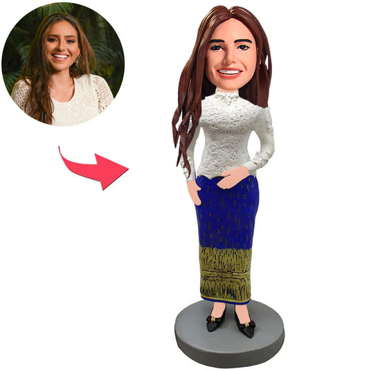 Well-dressed Woman Custom Bobbleheads