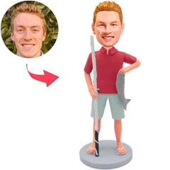 Casual Man Fishing Custom Bobbleheads