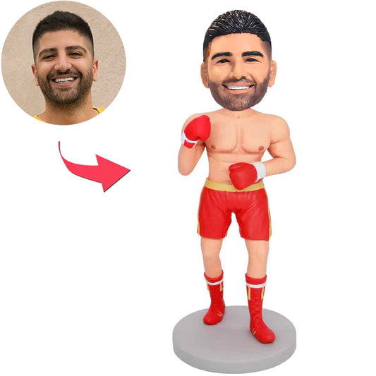 Red Suit Male Boxer Custom Bobbleheads