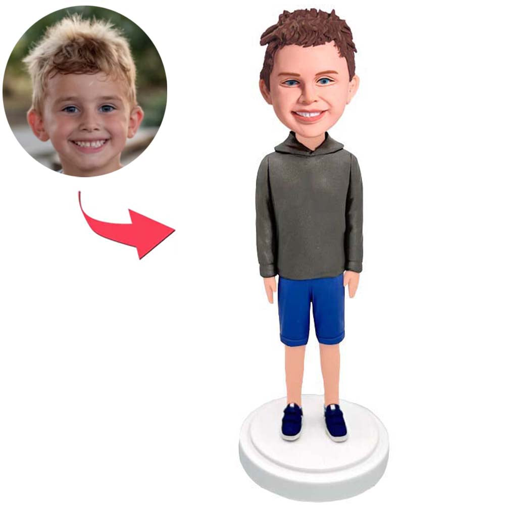 Casual Boy Custom Kid Bobbleheads